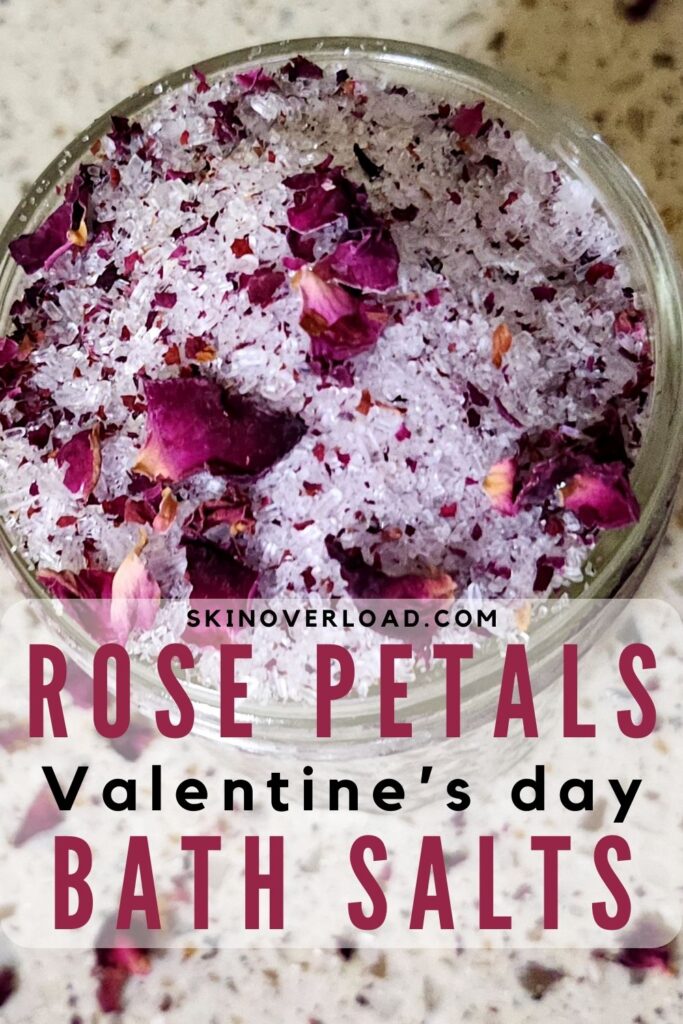 Handcrafted Rose Petals Bath Salts Recipe with Essential Oils
