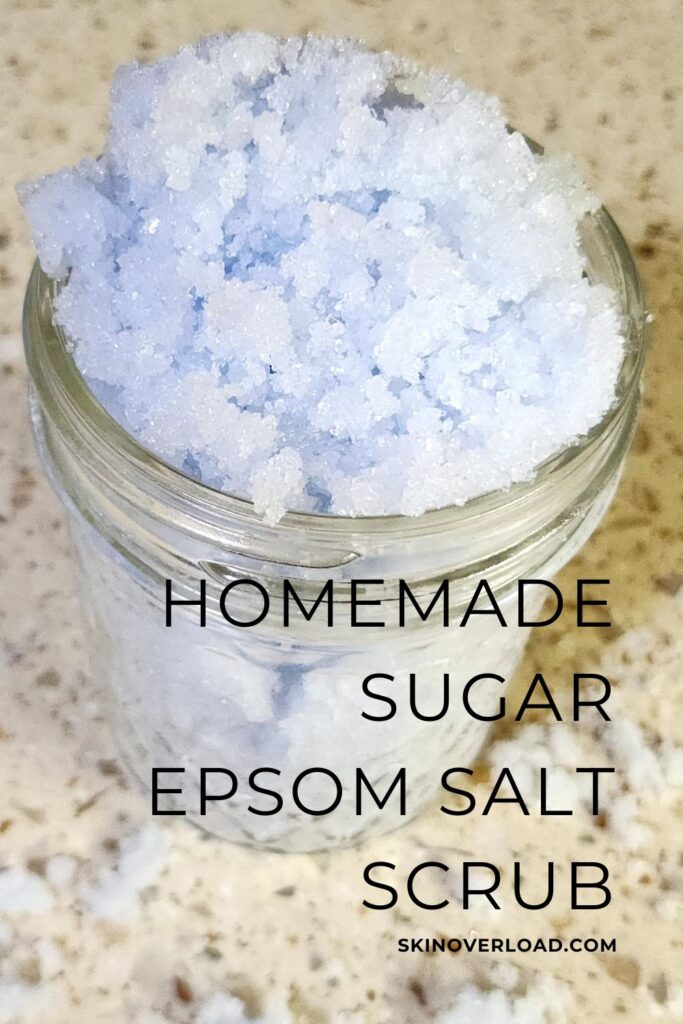 DIY Sugar and Epsom Salt Scrub How to Make It skin overload